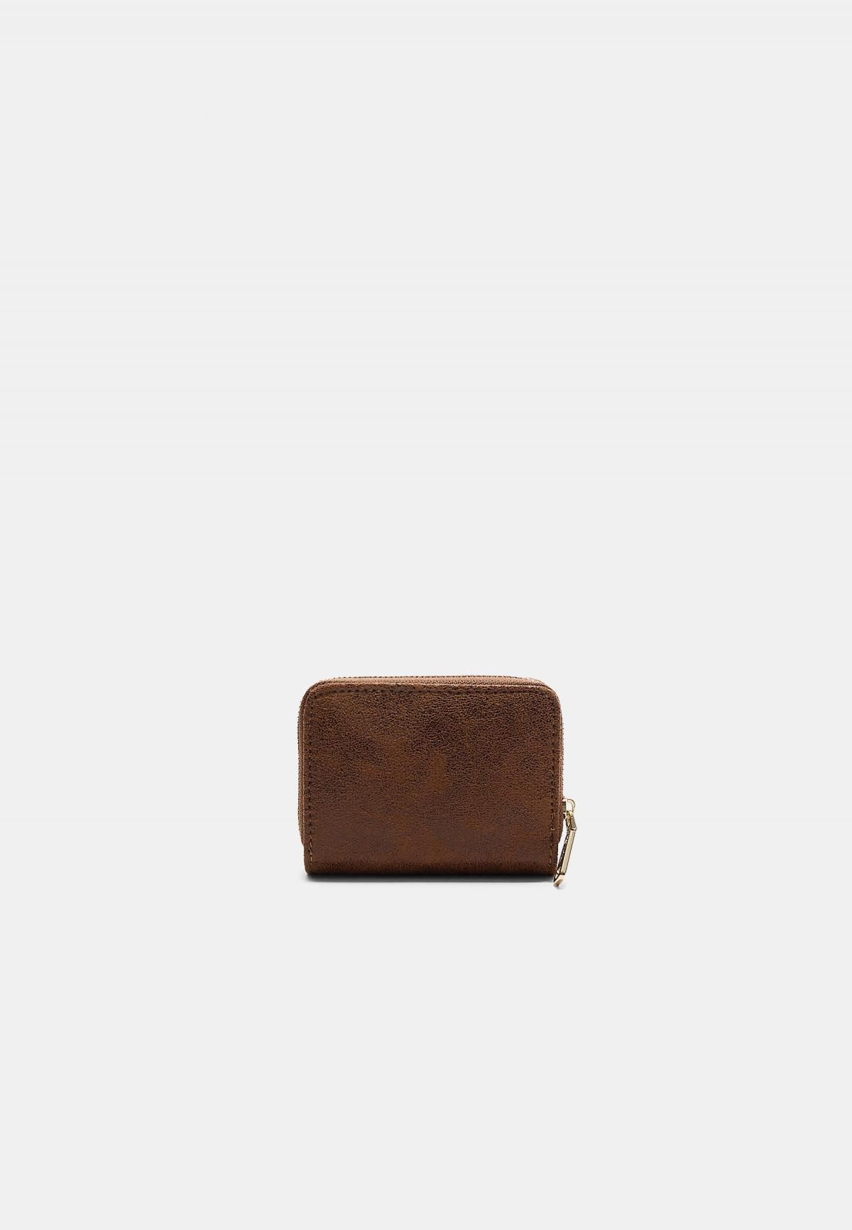 스트라디바리우스 페이크스웨이드 지퍼 카드지갑 0594/914 BROWN - 상세 이미지 3