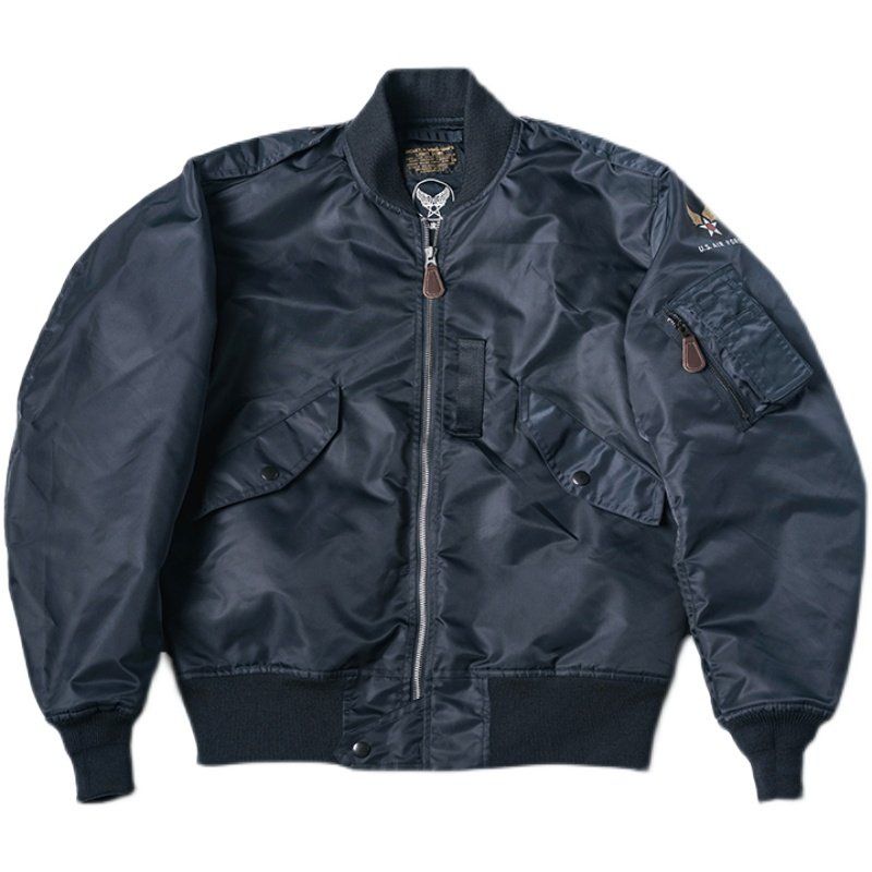 브론슨 Bronson OG 복각 MA-1 L-2A 블루 파일럿 점퍼 봄버 마원 ma-1 재킷 네이비 블루 (L2A) M(38) - 상품 이미지