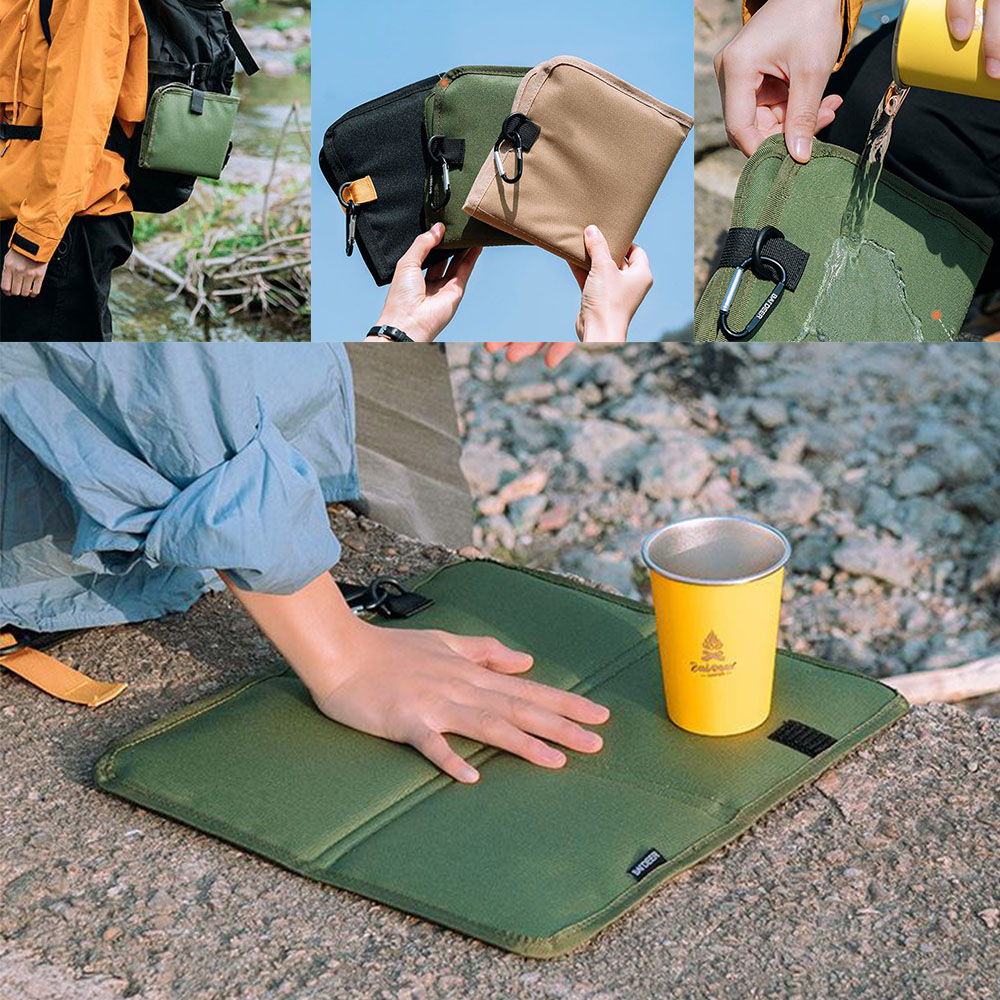 등산 고리 매트 1인 방수 접이식 방습 쿠션 사각 방석