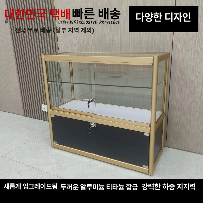 주얼리 쇼케이스 보석 전시장 정리함 아크릴 진열대 캐비닛 도자기 진열 60x40x90 포함 강화유리 단층 - 상세 이미지 4