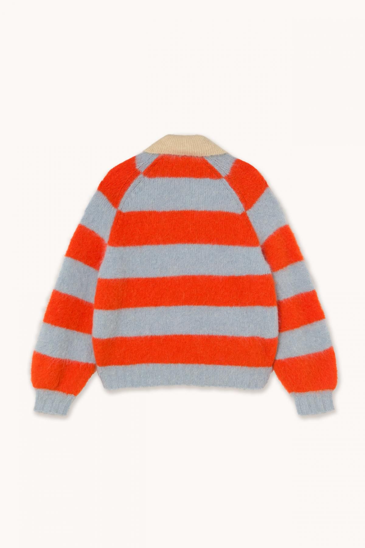 타이니코튼 스트라이프 빈티지카라 루즈핏 니트 스웨터 AW25-668L78 ONE COLOR - 상세 이미지 2