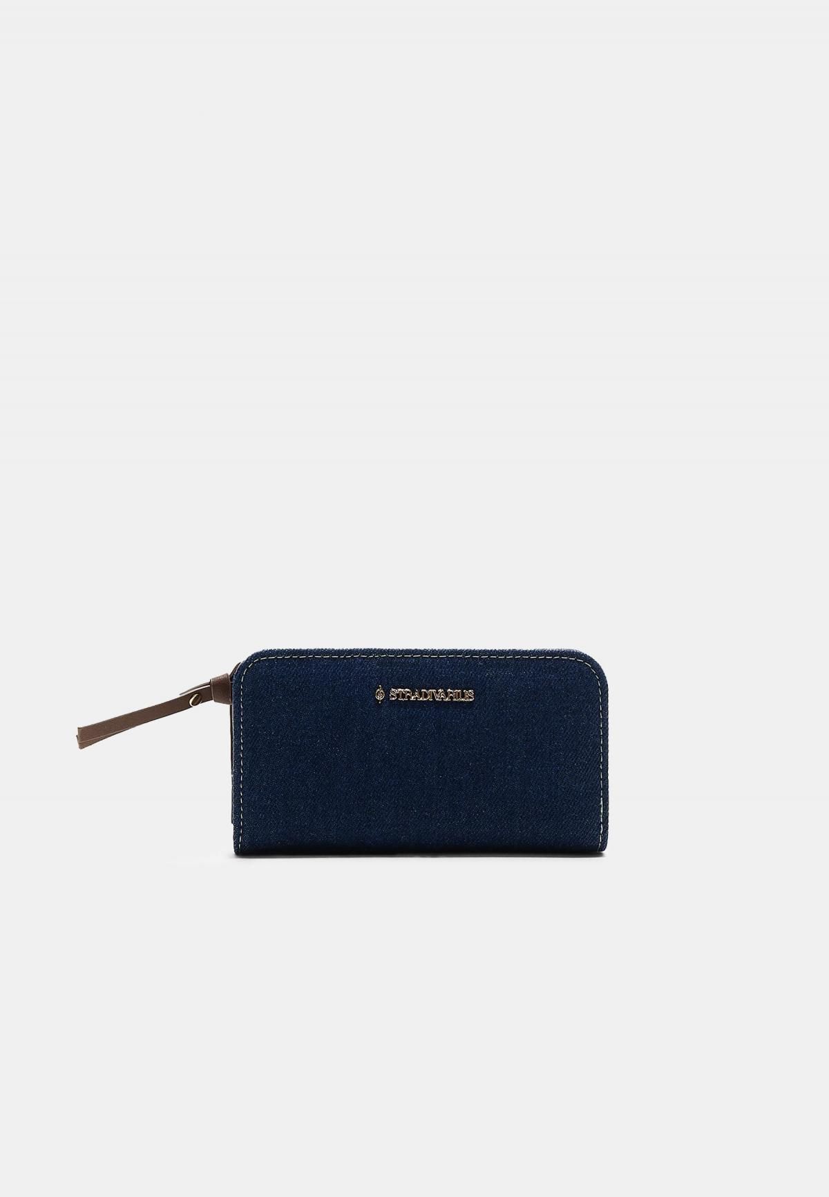 스트라디바리우스 데님 지퍼 지갑 3724/913 MEDIUM BLUE DENIM - 상품 이미지