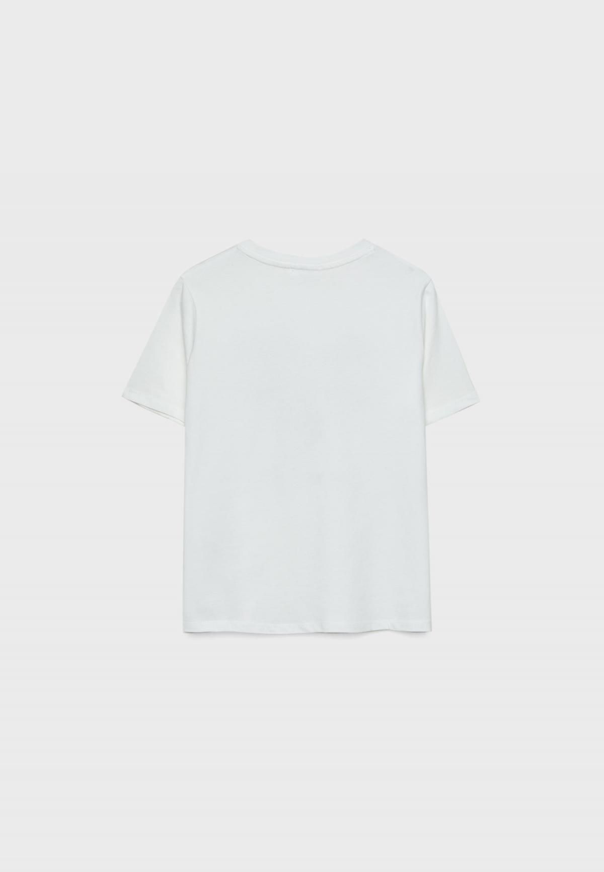 스트라디바리우스 캐주얼 레귤러핏 프린트 반팔 티셔츠 6661/960 WHITE - 상세 이미지 2