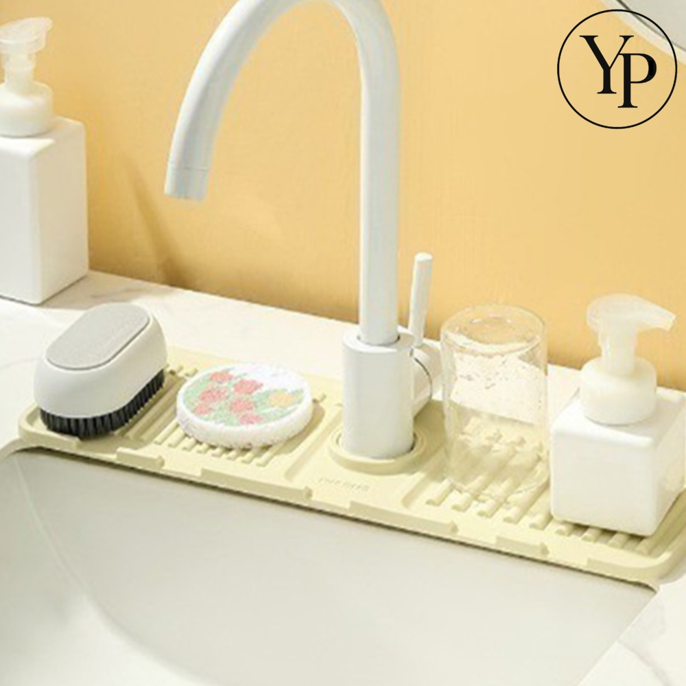 수도꼭지 물고임 방지 패드 실리콘 드레인 수전 자동 배수 물때 방지 깔판 매트