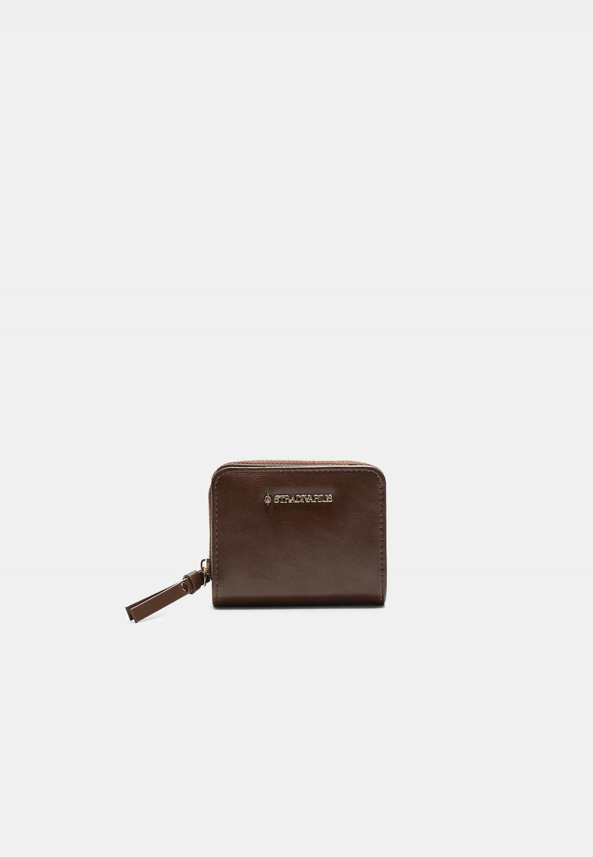 스트라디바리우스 클래식 소가죽 집업 미니지갑 3723/901 BROWN - 상품 이미지