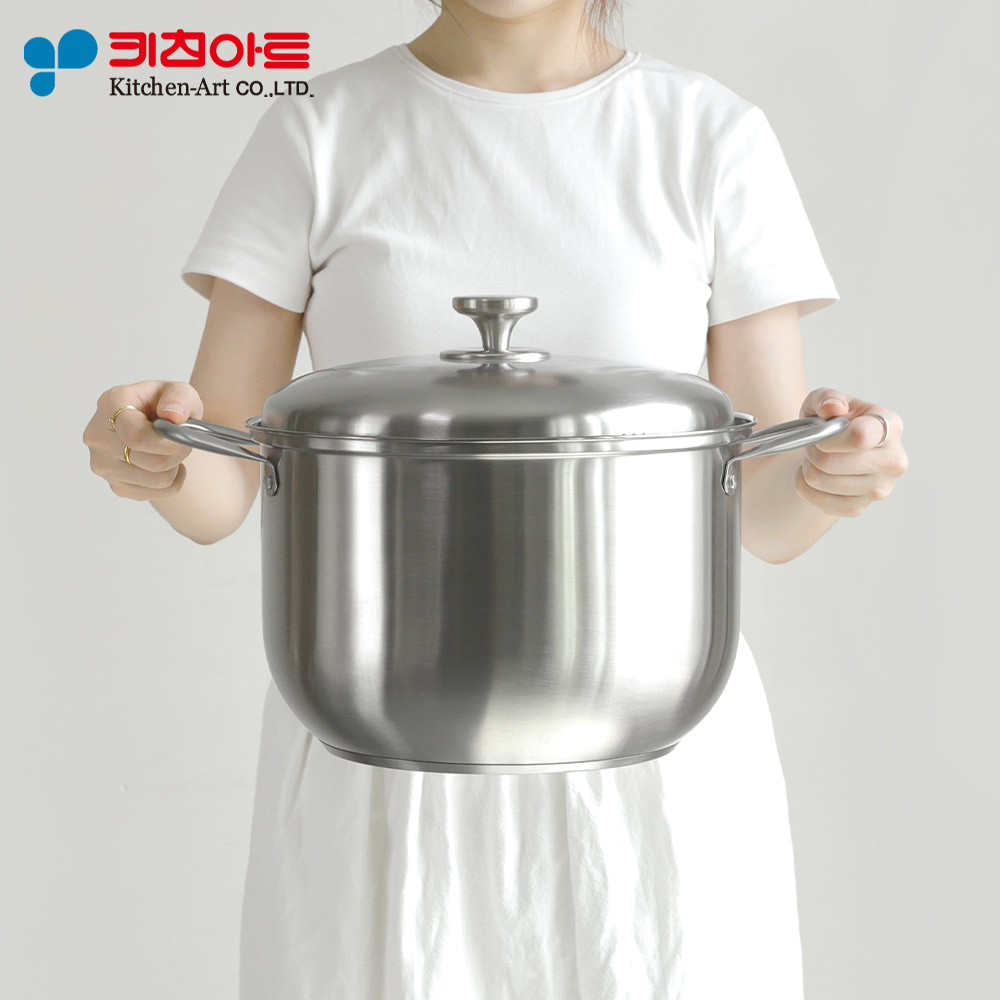 키친아트 퀸즈 3중 바닥 스테인레스 인덕션용 곰솥 28cm - 상세 이미지 3