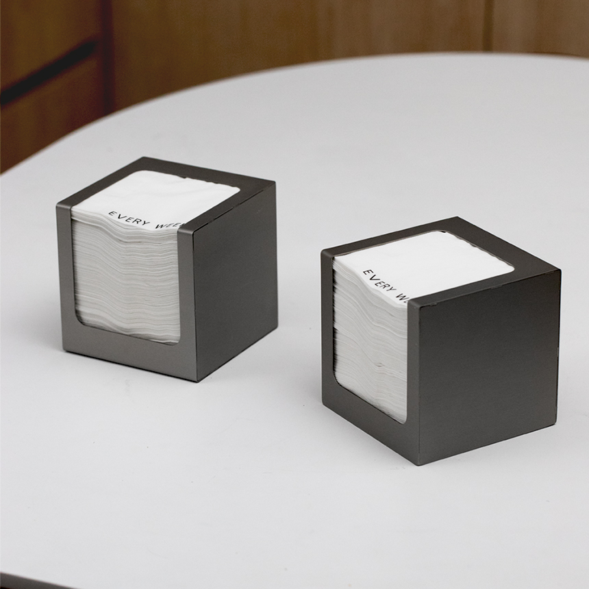 지문방지 스텐 냅킨 케이스 냅킨통 디스펜서 업소용 카페