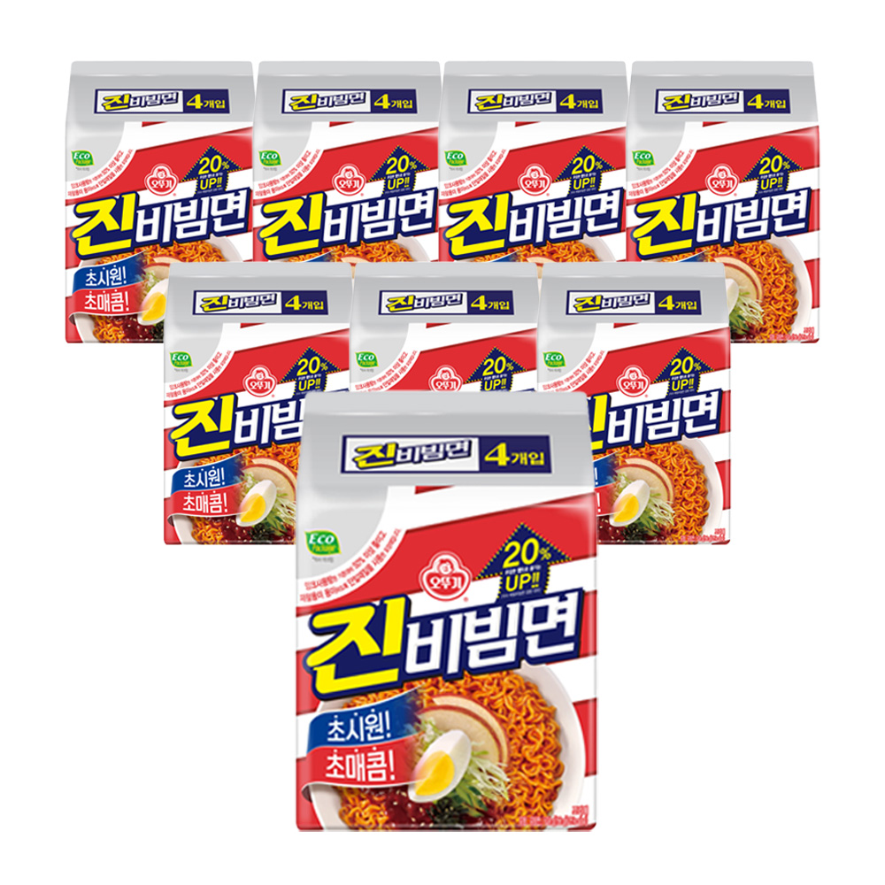 오뚜기 진비빔면 156g, 32개