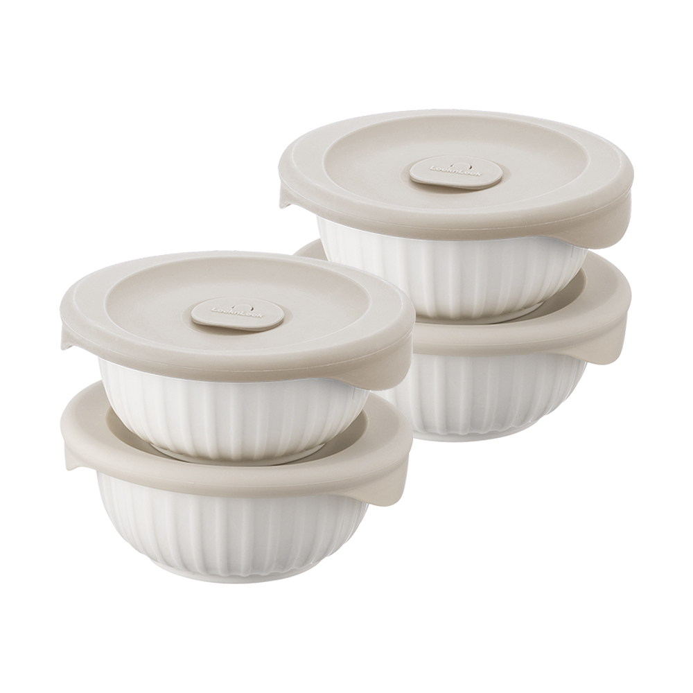 [N단독상품] 바로한끼 도자기 밥용기 아이보리 250ml 4P