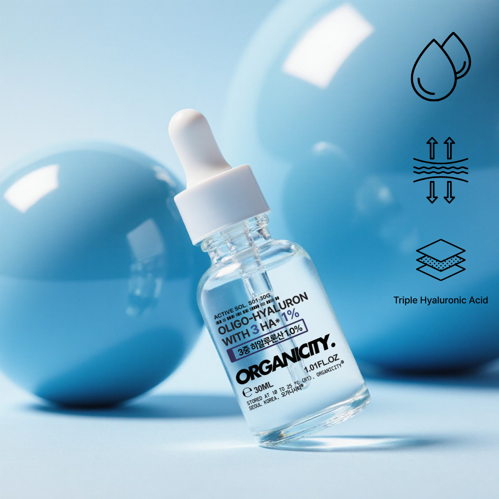 오가니시티 3중히알루론산 1%원액 건성피부 보습세럼 10ml 제품 이미지