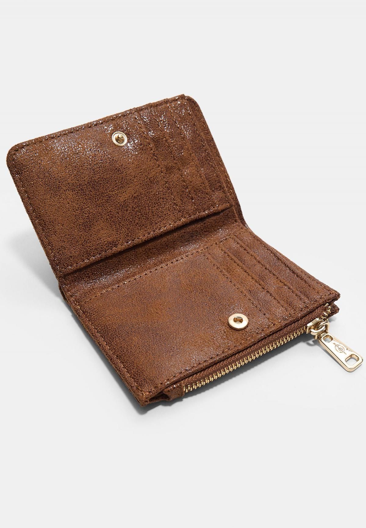 스트라디바리우스 스웨이드 미니멀 카드지갑 0561/913 BROWN - 상세 이미지 5