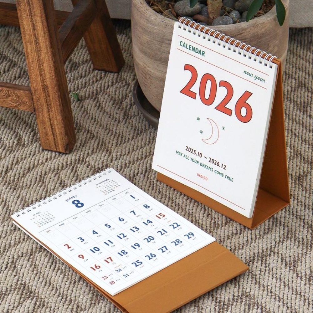 2026년탁상달력 2025년 하반기 절기 달력 음력 1년 미니 연달력 넘기는 이미지 6