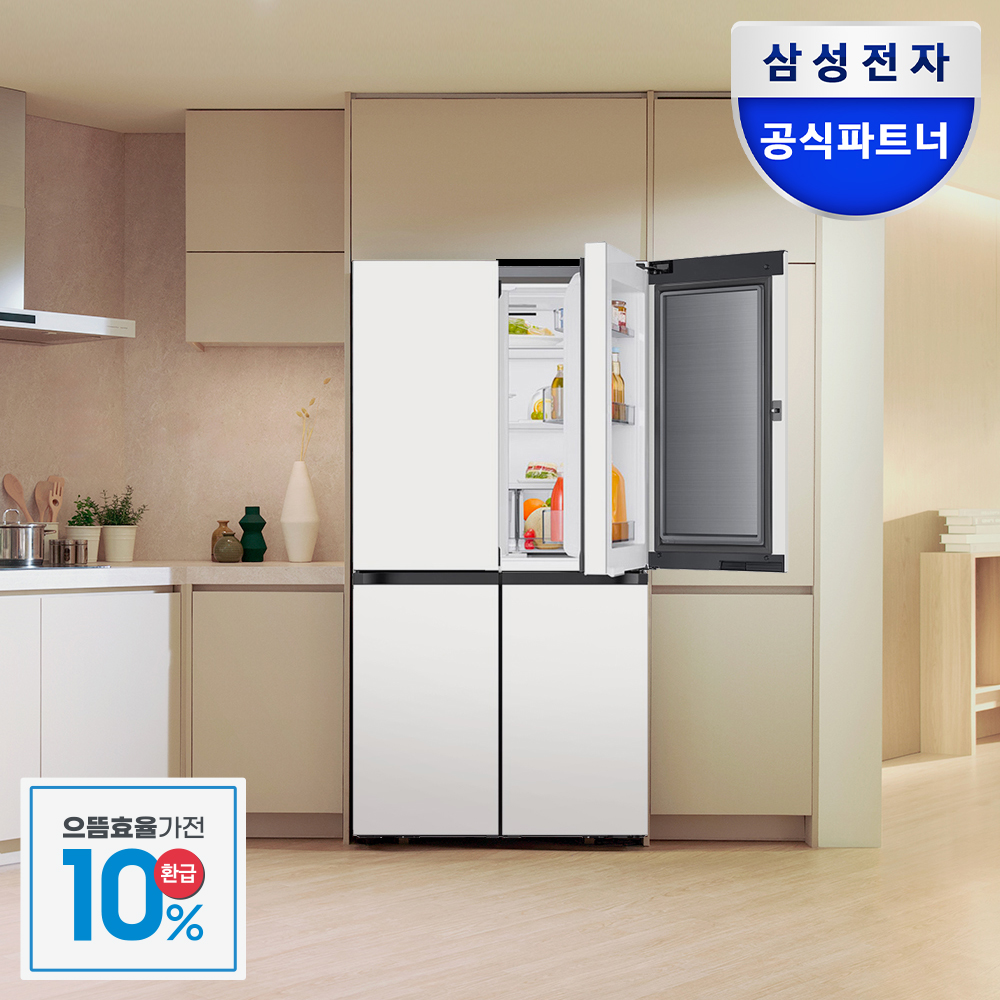 [으뜸효율]삼성 비스포크 냉장고 RM70F90M1ZD 4도어 902L 1등급 푸드쇼케이스