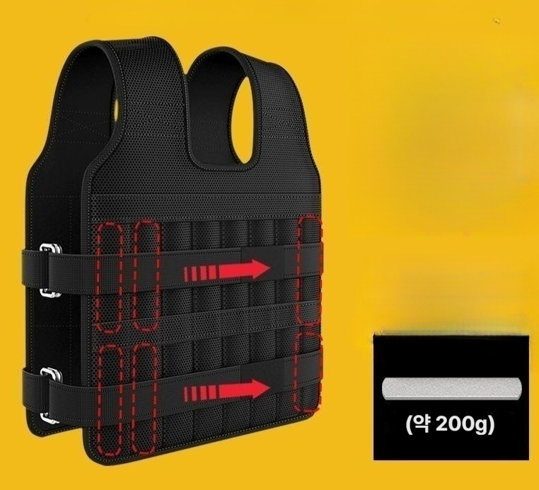 솔비에 러킹 중량조끼 모래조끼 훈련용 러닝 웨이트 지구력  무게 조절 5KG 조끼 - 상품 이미지