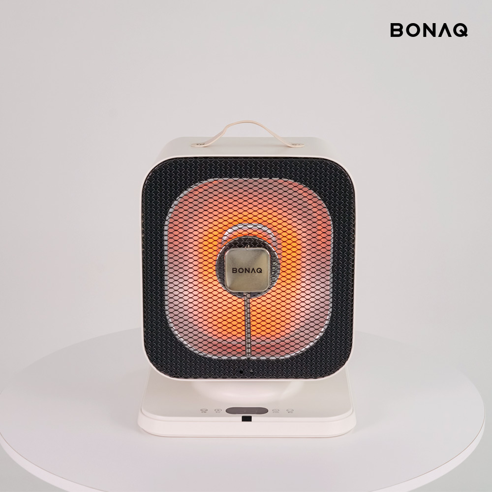 보나크 전기히터 에코 하이라이트 1구 발난로 사무실 난방기 리모컨 미니 큐브 스탠드난로