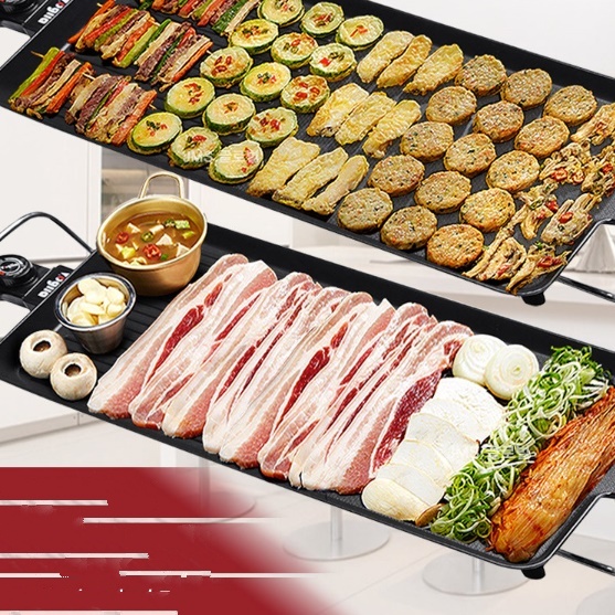 특대형 전기그릴 5인용 전부치는 기계 고기굽는 그릴