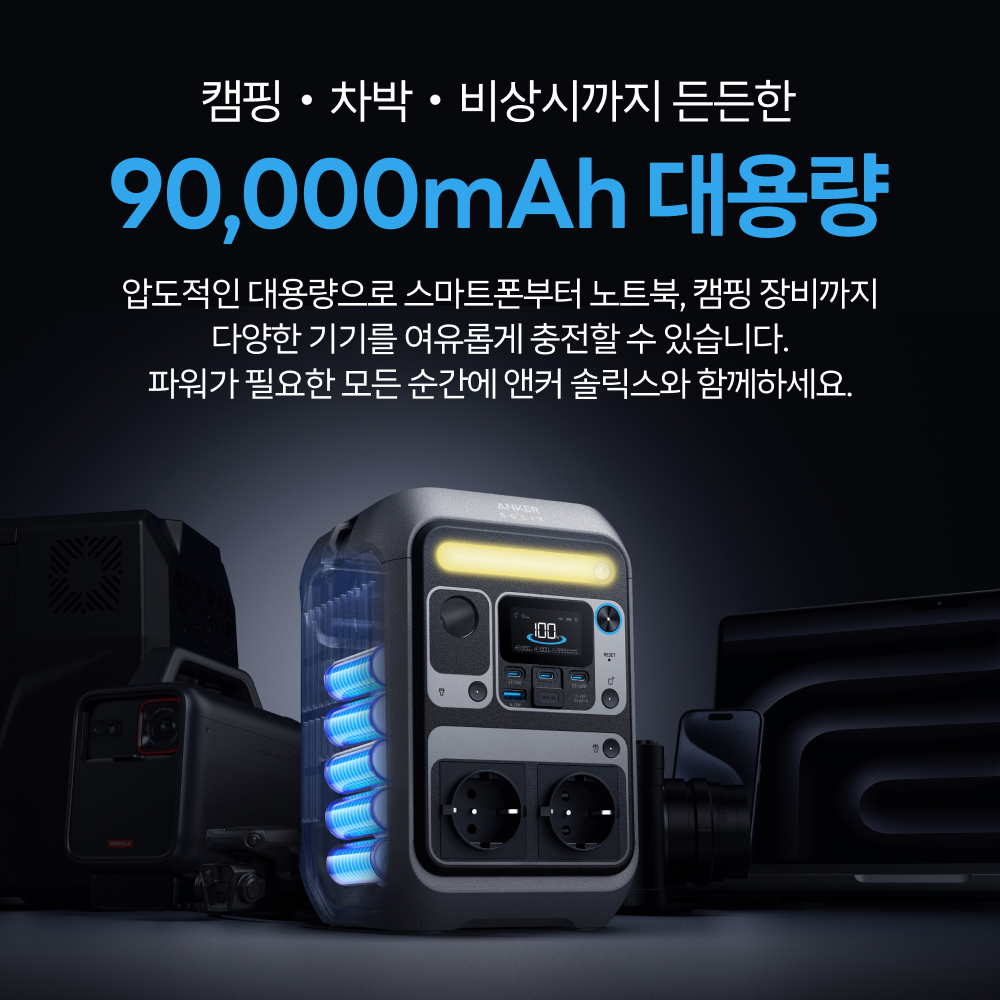 앤커 솔릭스 C300 90000mAh 360W 파워 스테이션 A1722 이미지 4