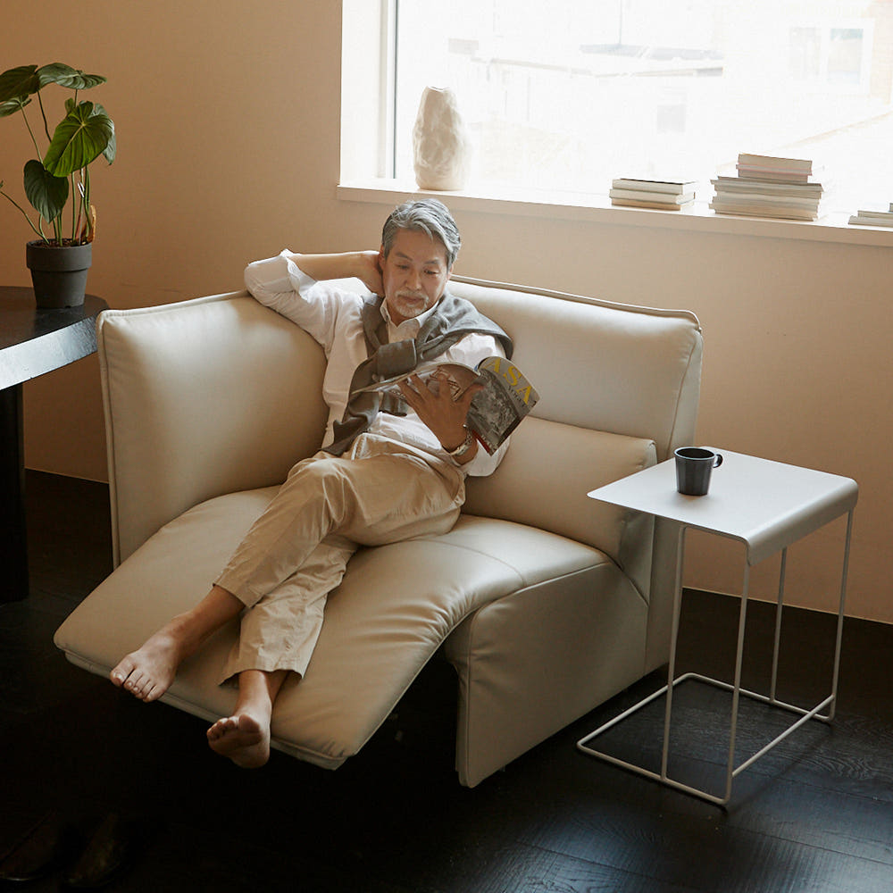 알로소 사티모션 유닛 1인소파 가죽소파 (전동 리클라이너, 소프트프리모가죽)