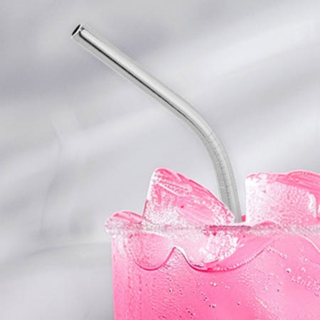 QIXINGDAOJIAN CO.,LTD / 주식회사 트리 SL70688 스텐 커브 빨대 10p세트 재사용 스텐스트로우