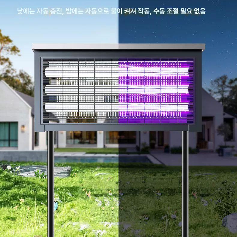 모기 퇴치기 무선 충전 캠핑용 무드등 업소용 퇴치 벽걸이 디로퍼 위도어 저소음 매장 날파리 150W 3관 이중 충전 시스템+지면 - 상세 이미지 4