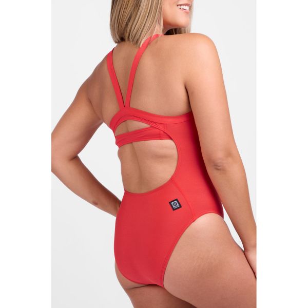 졸린 캐롤라인 캔디 애플 원피스 수영복 Jolyn Caroline One Piece Swimsuit (solids) - Candy Apple - 메인 이미지