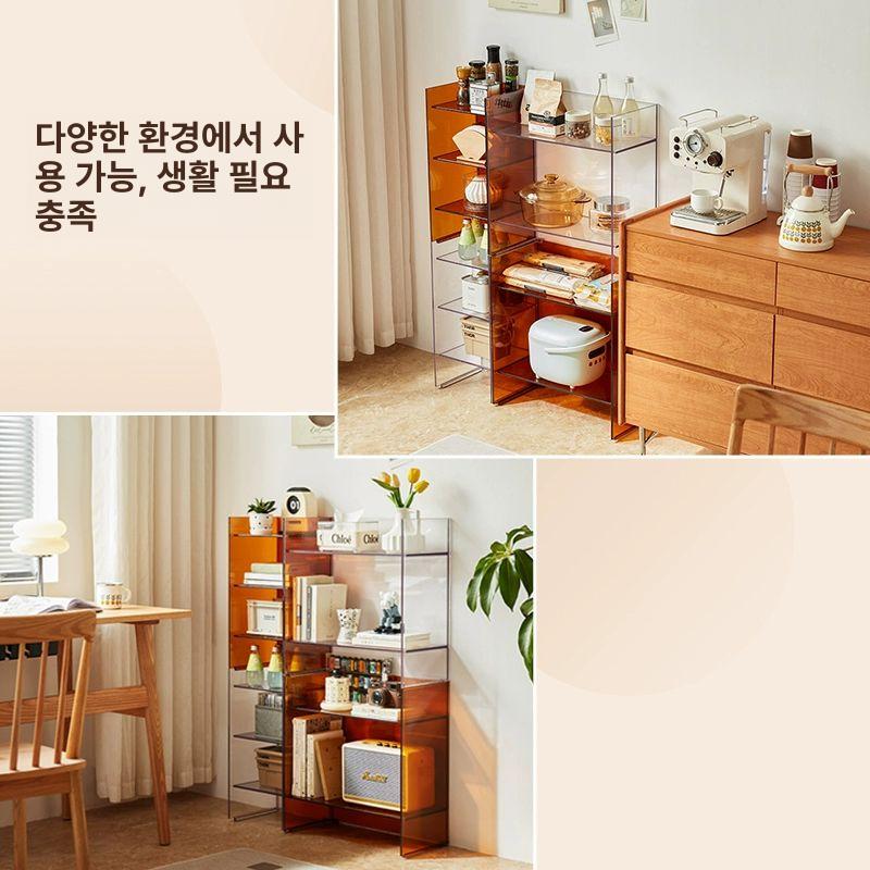미드센츄리 모듈 선반 수납장 포스트모던 사이드테이블 예투가구 낮은 거실장 차색 LS837G2-A 수납장 대형 - 상세 이미지 5