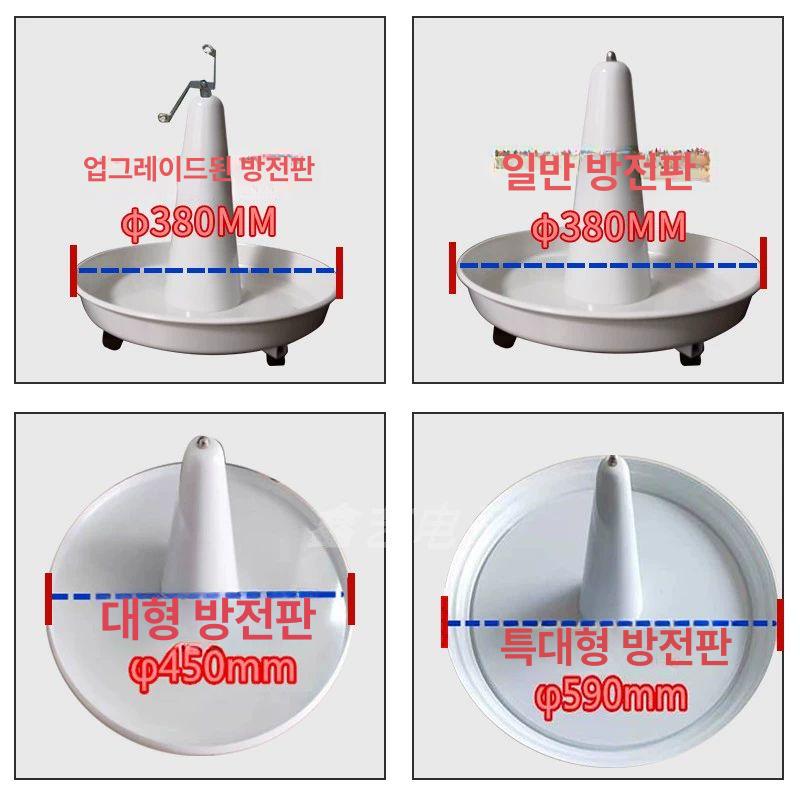 전선풀링기 전선풀링케이스 케이블풀링 꼬임방지 회전대 원판 풀링 원형 리드선 릴 후크제외 1개 380MM - 상세 이미지 3