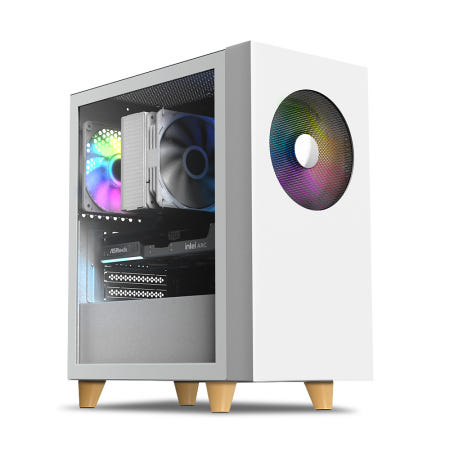 마이크로닉스 WIZMAX 우퍼 딥톤 미니타워 컴퓨터 PC 케이스 (화이트)