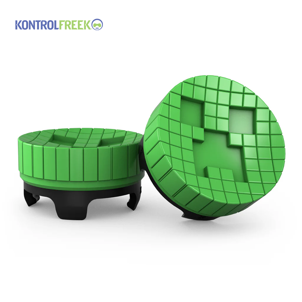 컨트롤프릭 Minecraft Creeper Kit 한정판 썸스틱 미끄럼방지 스틱커버 PS4/PS5 XBOX 듀얼센스 엣지 엑박패드 호환