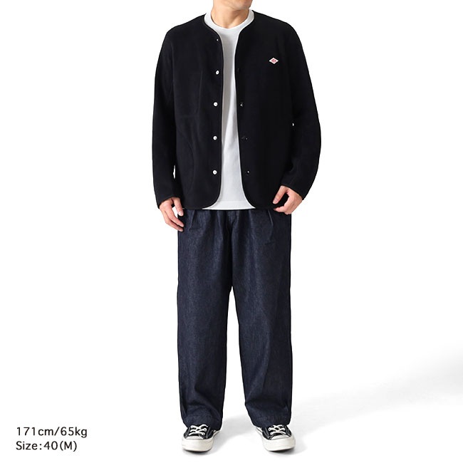 단톤 플리스 노카라 재킷 남성 가디건 JD-8939 38 DK.GREEN - 상세 이미지 5