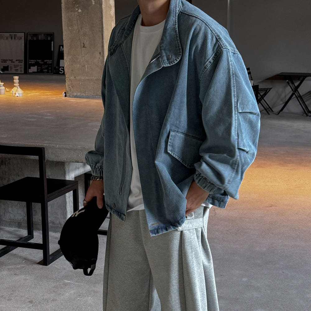 흑청자켓 트러커자켓 남자데님자켓 제품 이미지