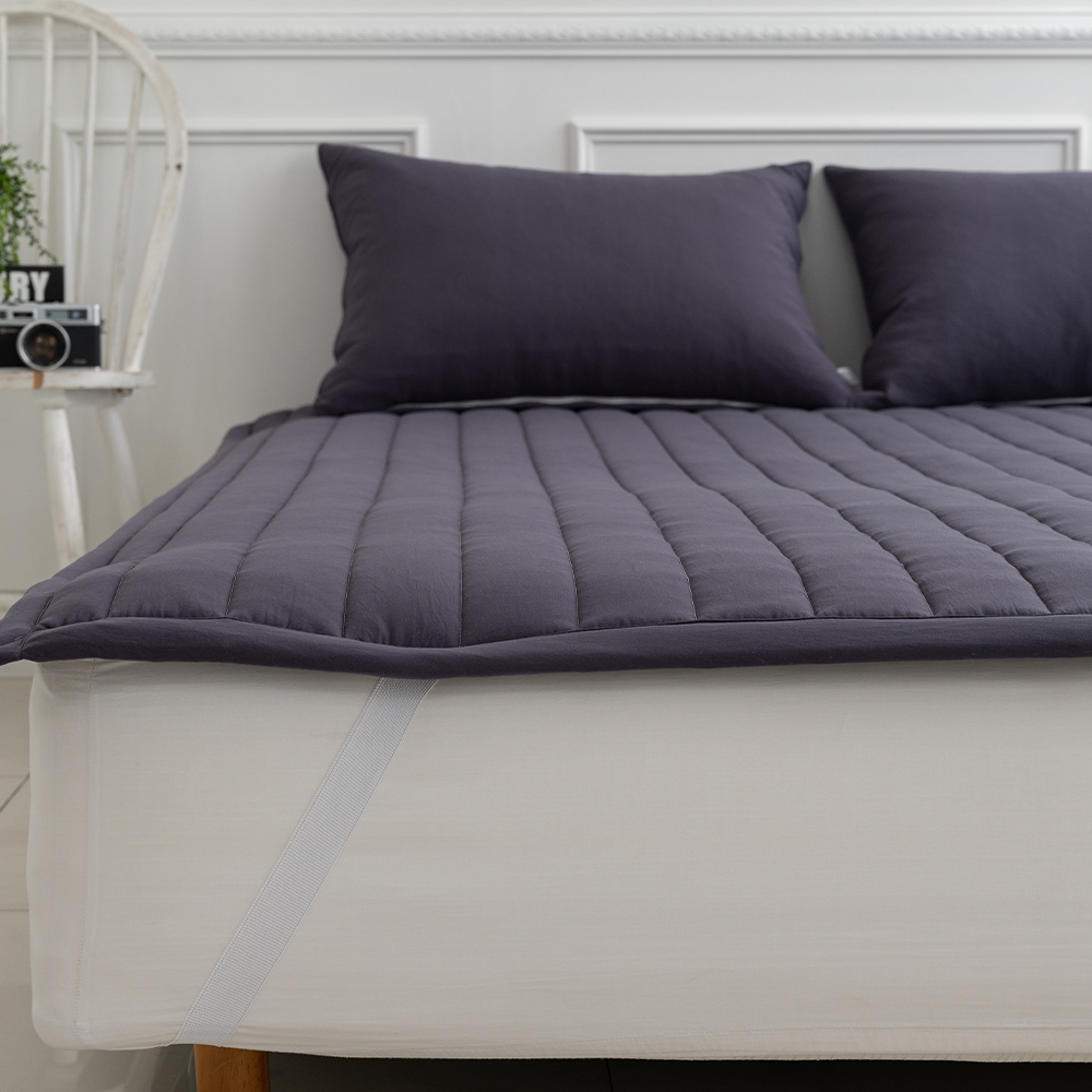 쿠에뜨 알러지케어 하리 워싱 무지 SS 고정밴드 논슬립 먼지없는 침대패드