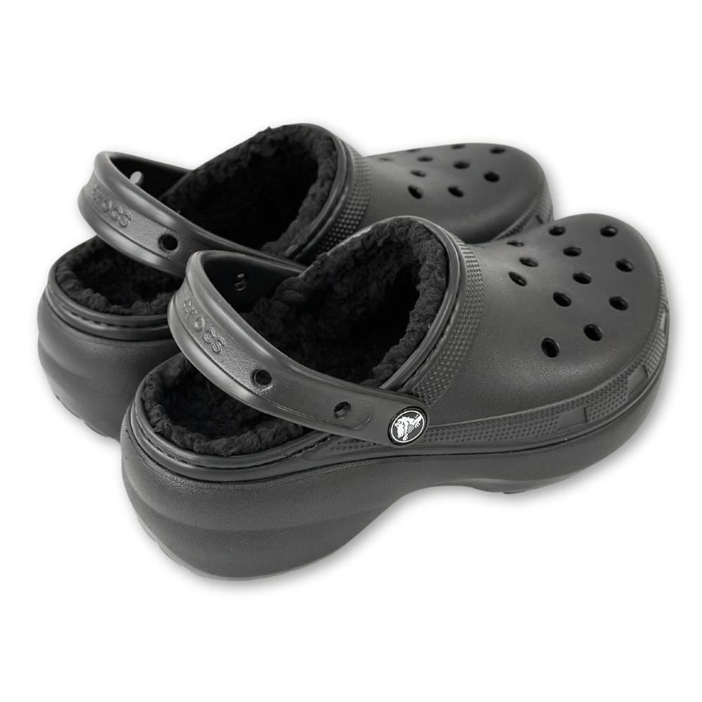 크록스 털슬리퍼 겨울 퍼 털신 털신발 퍼슈어 블랙 f, 230