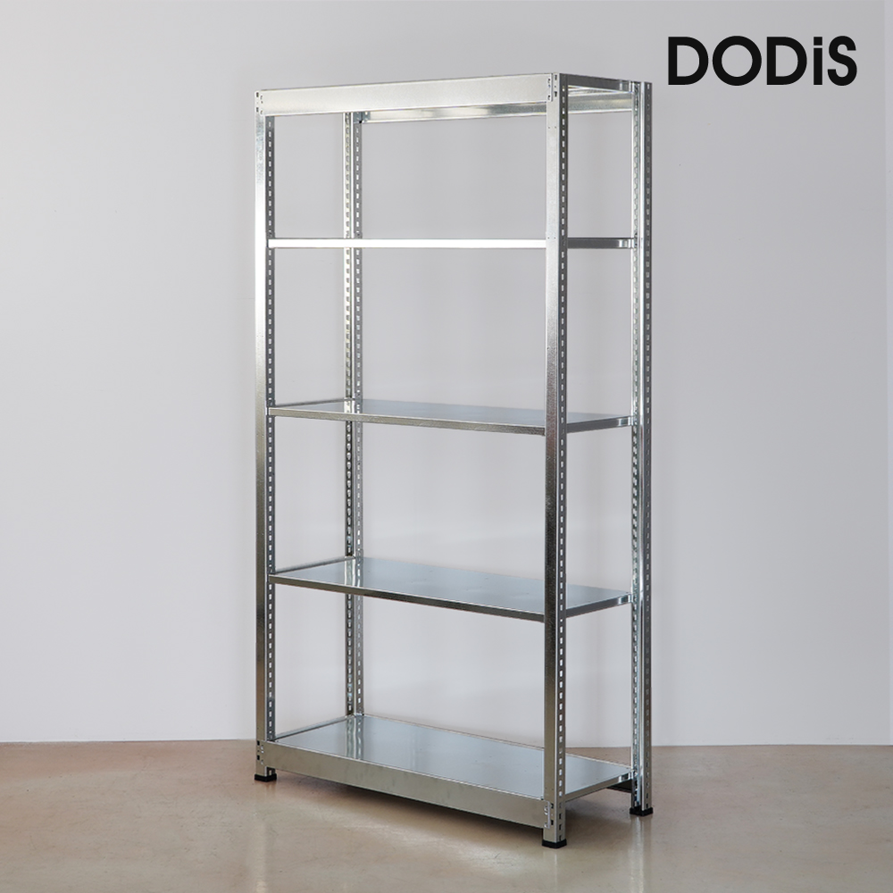 누들랙 5단 실버랙 아연랙 경량랙 철제 메탈 선반 창고 앵글 9004502100