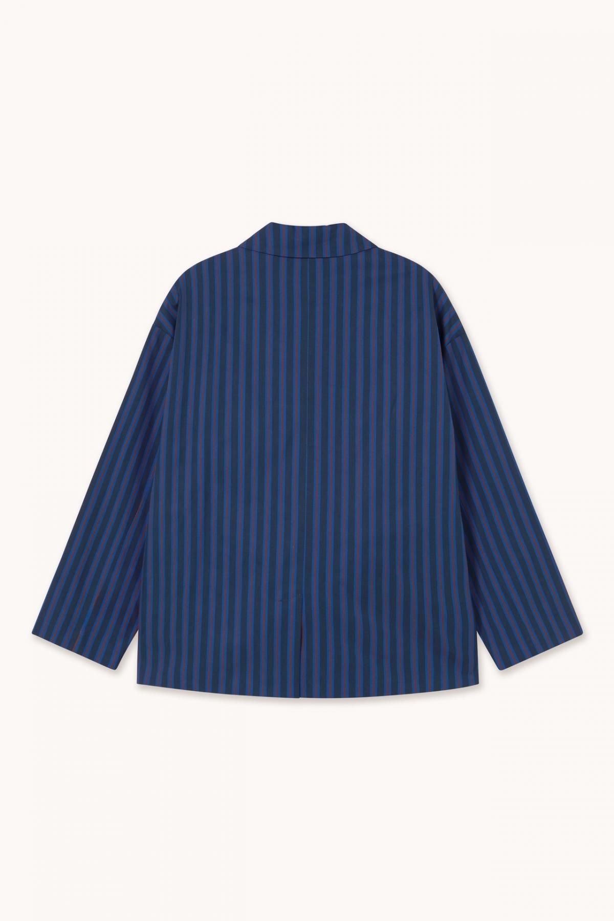 타이니코튼 스트라이프 네이비 테일러드 재킷 AW25-749107 ONE COLOR - 상세 이미지 2