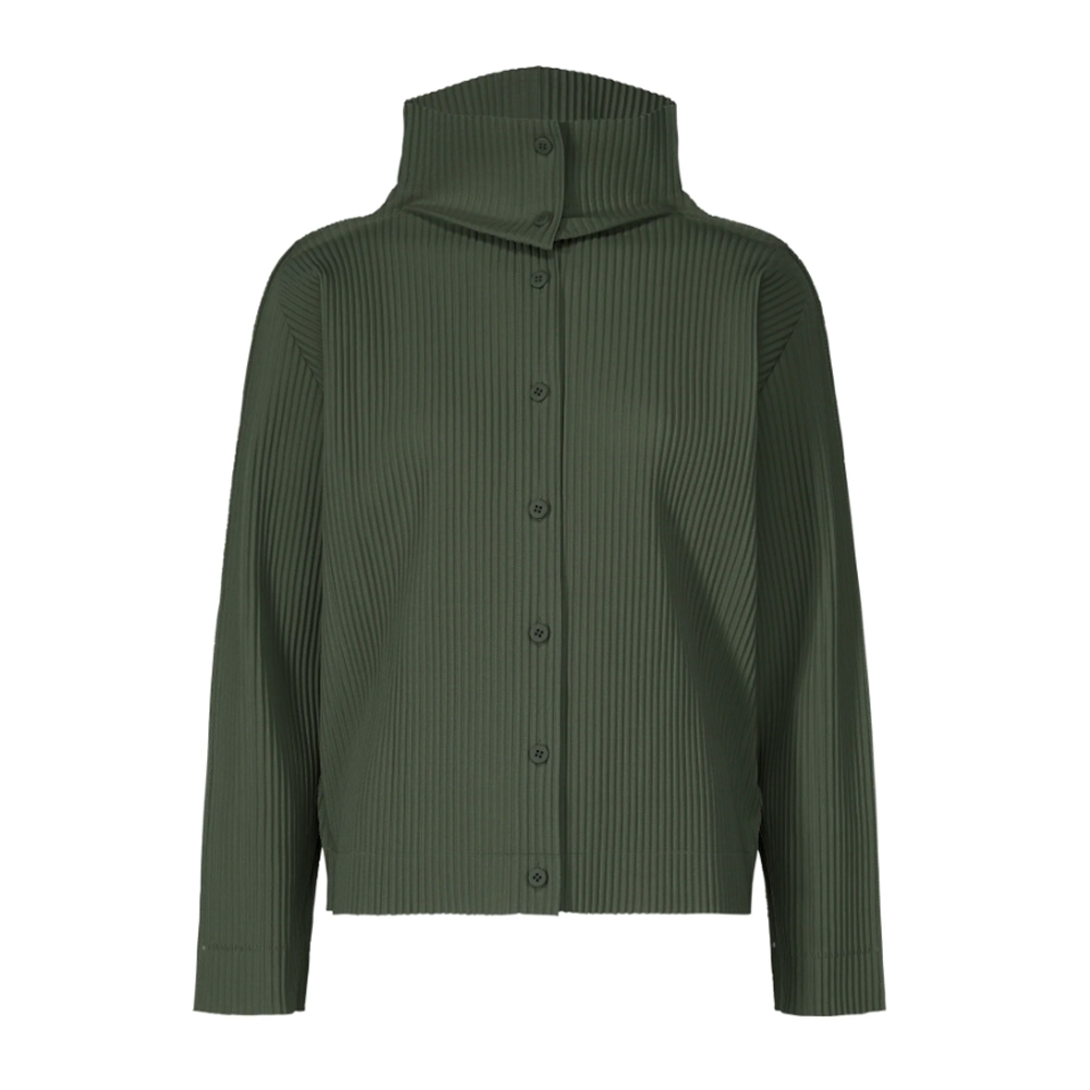 이세이미야케 미 가디건 FINE KNIT PLEATS COLOR 2 MI54KO621 - 상세 이미지 4