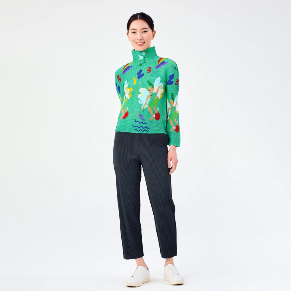 이세이미야케 미 바지 FINE KNIT PLEATS COLOR 2 MI54KF621 - 상세 이미지 5