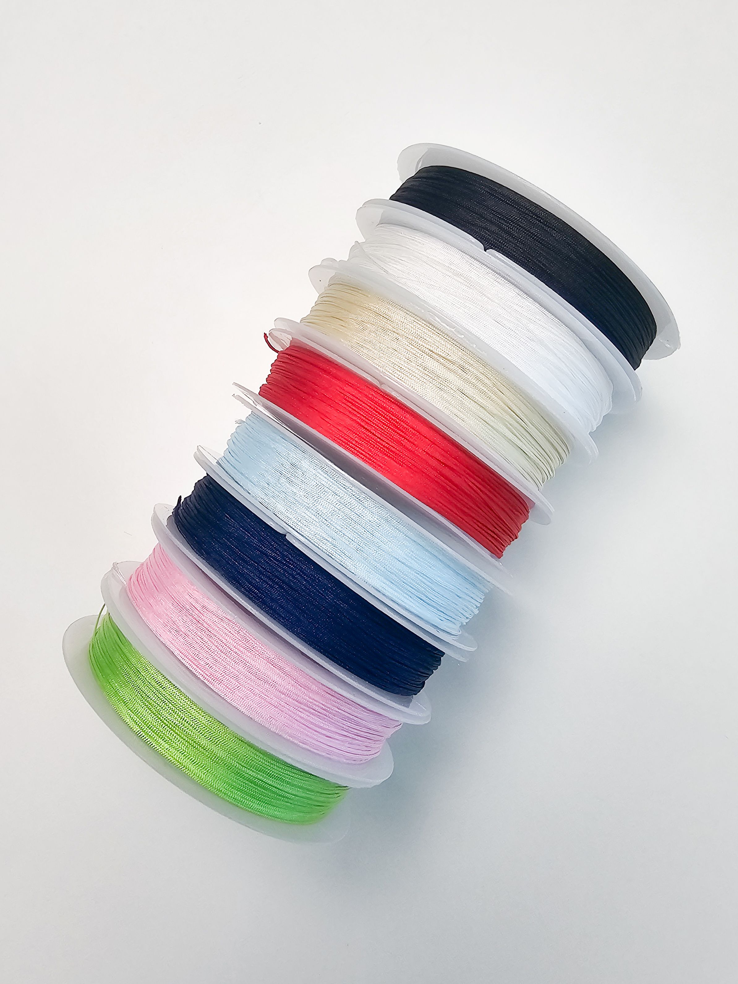 10M 소형 컬러 매듭 끈 키링 팔찌 만들기 0.4mm 이미지 3