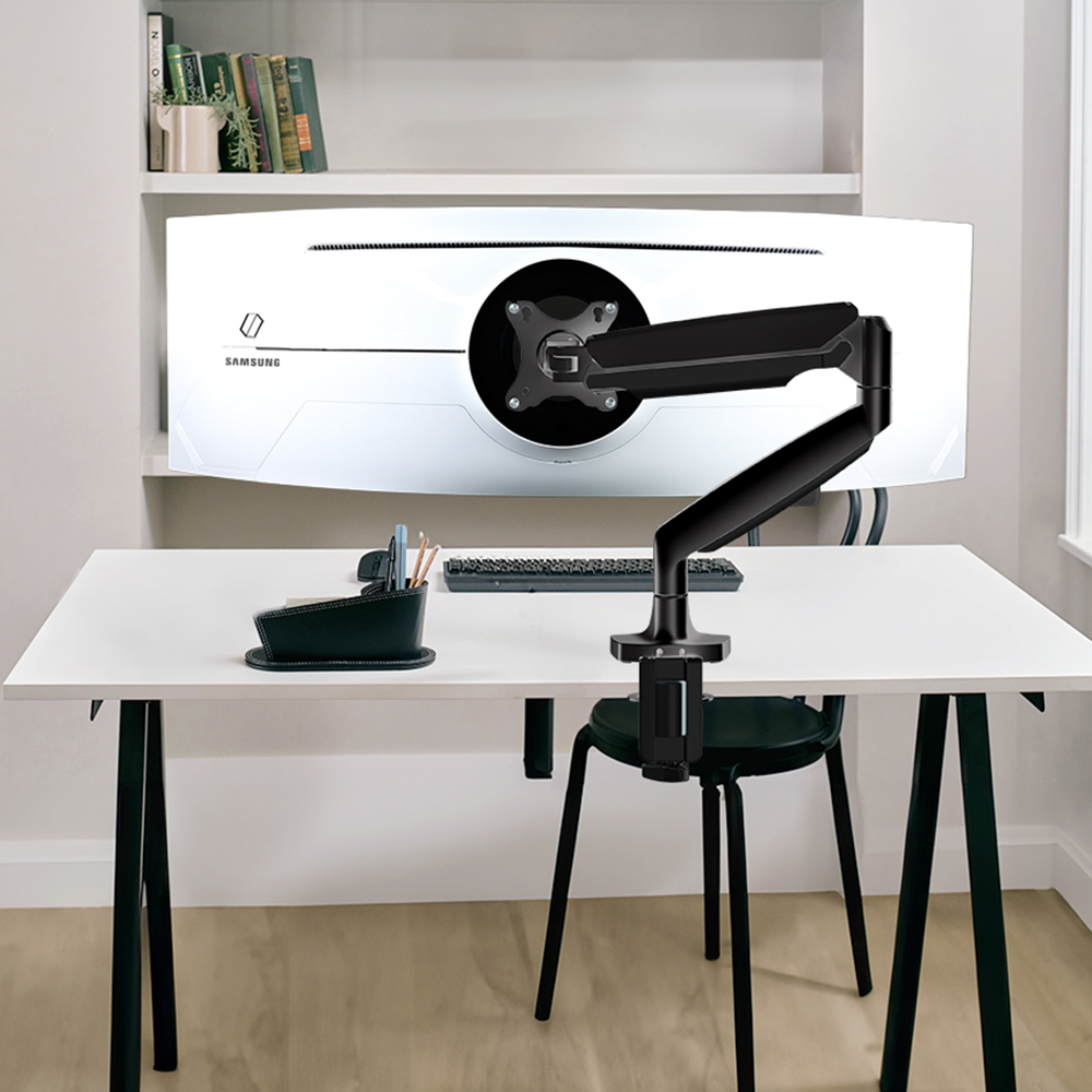 더함 모니터암 고중량 헤비 싱글 모니터 거치대 81.3cm(32인치) 114cm(45인치)