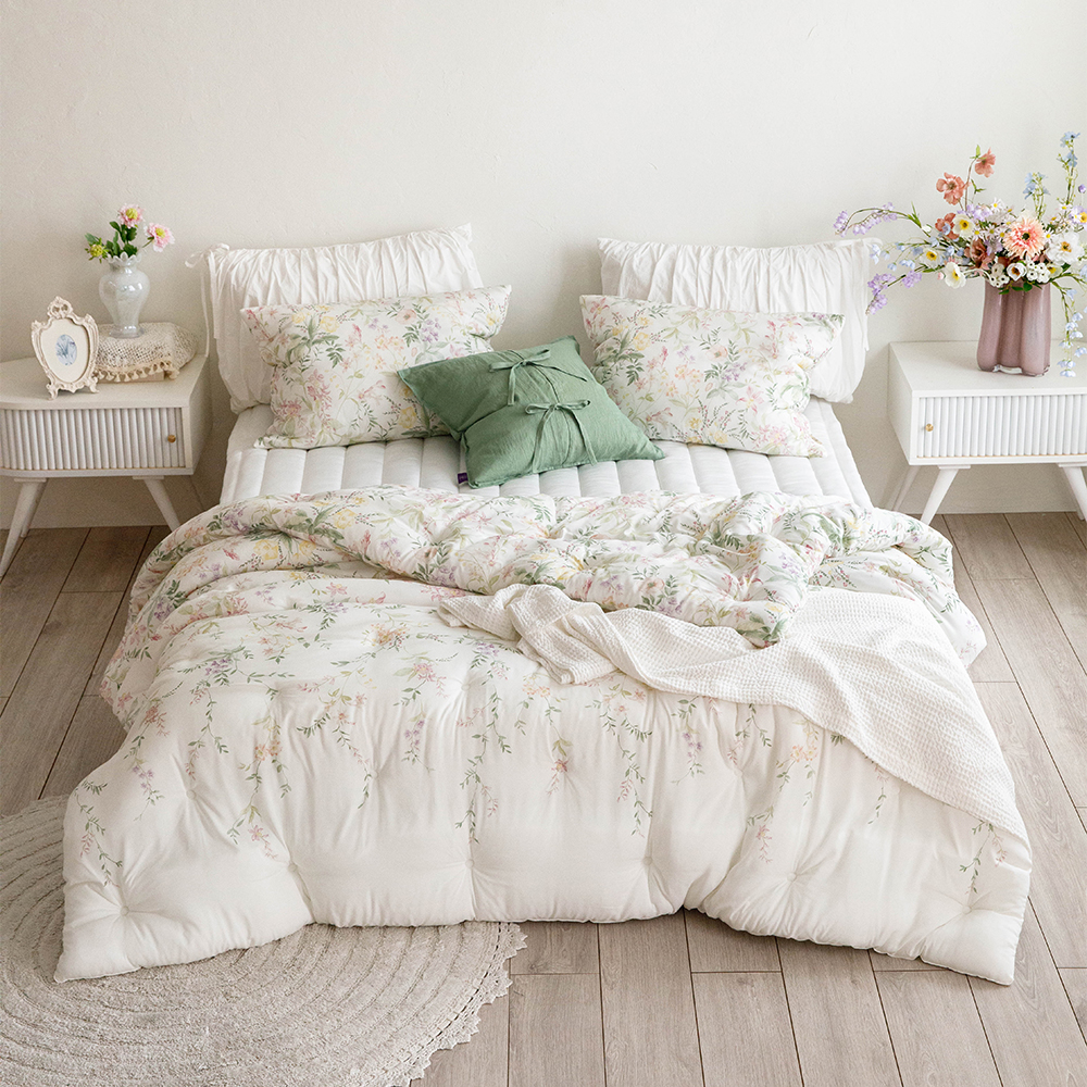 [풀세트]궁극의 부드러움 100% 모달 차렵이불+패드+베개커버, 라지킹 이불세트 상세 이미지 7