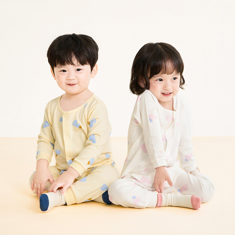 [밤부베베] 마운틴빌리지 긴팔 이지 상하복(3개월~3세) - 상세 이미지 3