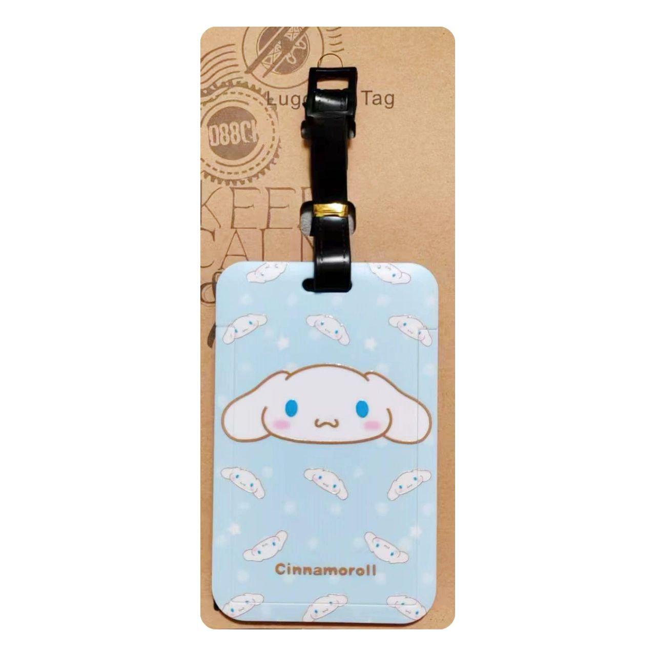 시나모롤 수하물 태그 네임텍 네임 일본 귀여운 캐리어 여행 화물 비행기 공항 산리오 - 상품 이미지