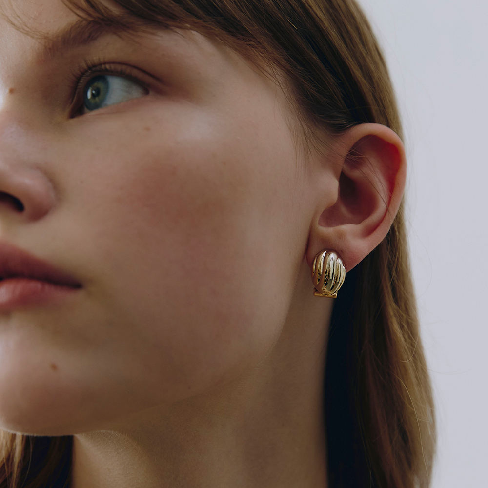 [빈티지헐리우드]Cozy Wave Earrings_VH2579EA001M - 상세 이미지 3