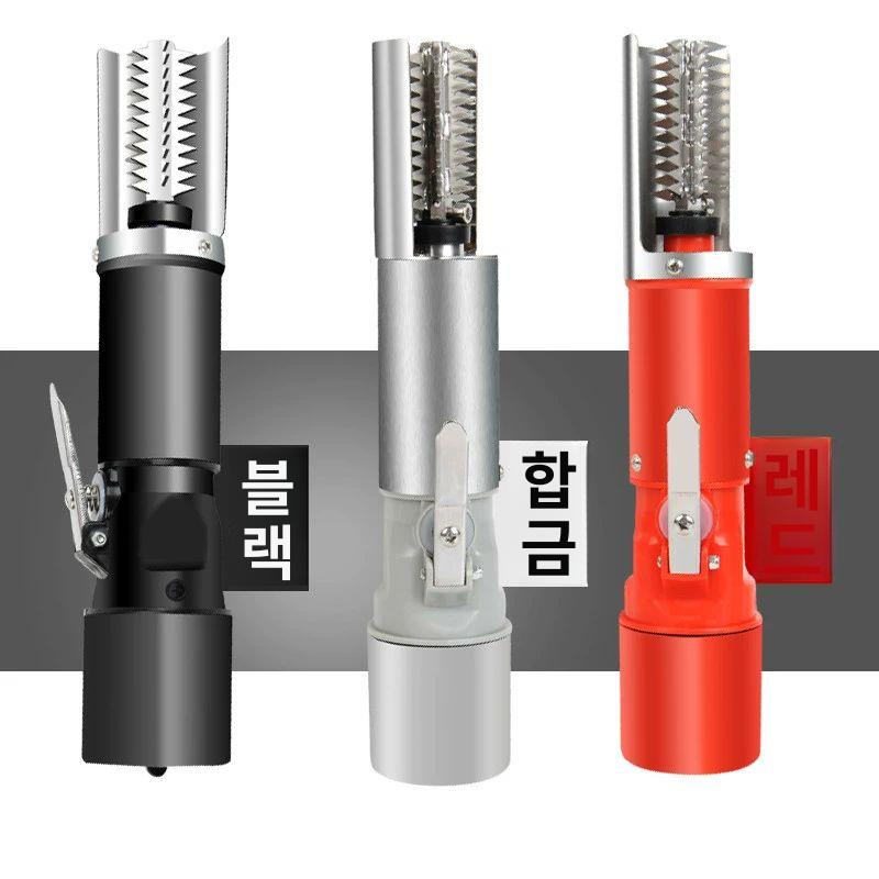 업소용 전동무선생선비닐제거기 횟집 수산물 물고기비닐벗기는기계 유선 손질기 물고기 대기왕B형 표준 블랙 - 상세 이미지 3