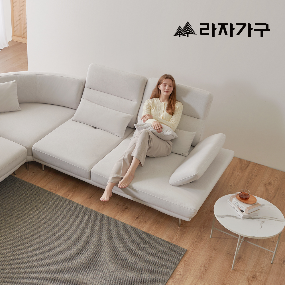 라자가구 로넌 스윙 패브릭 소파 5인용 코너형 푹신한 코모도 고급 거실 소파