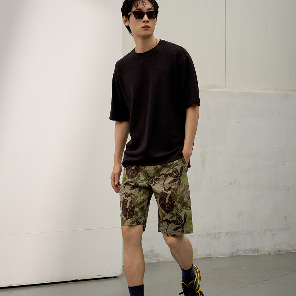 탑텐 남성 코튼 치노쇼츠 (프린트)_MTE2PH1001