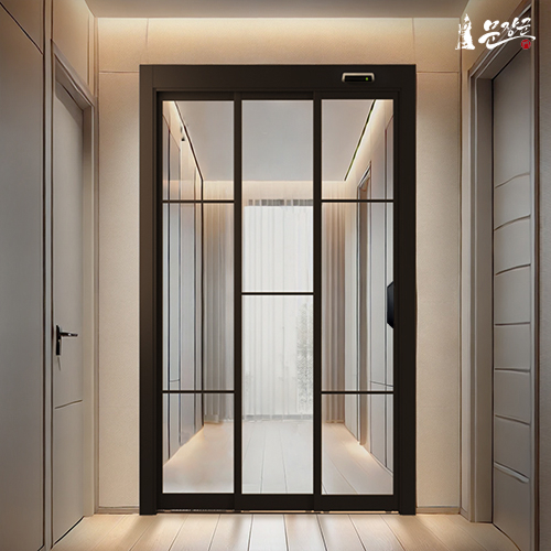 자동문 현관중문 3연동 슬라이딩 자동중문 아파트 시공설치/베이직 풀윈도우 화이트