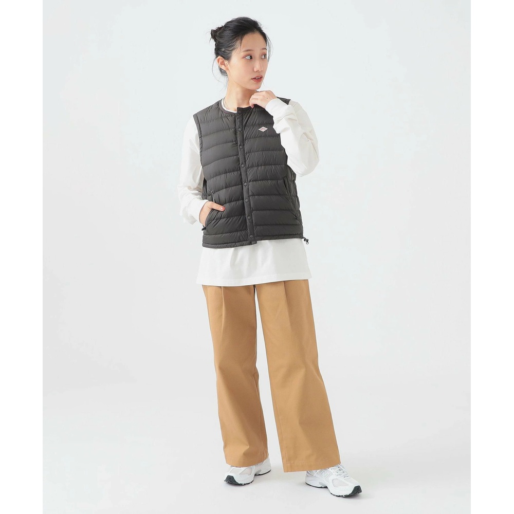 단톤 이너 다운 크루넥 베스트 여성 패딩조끼 DT-A0002RRT BEIGE M - 상세 이미지 5