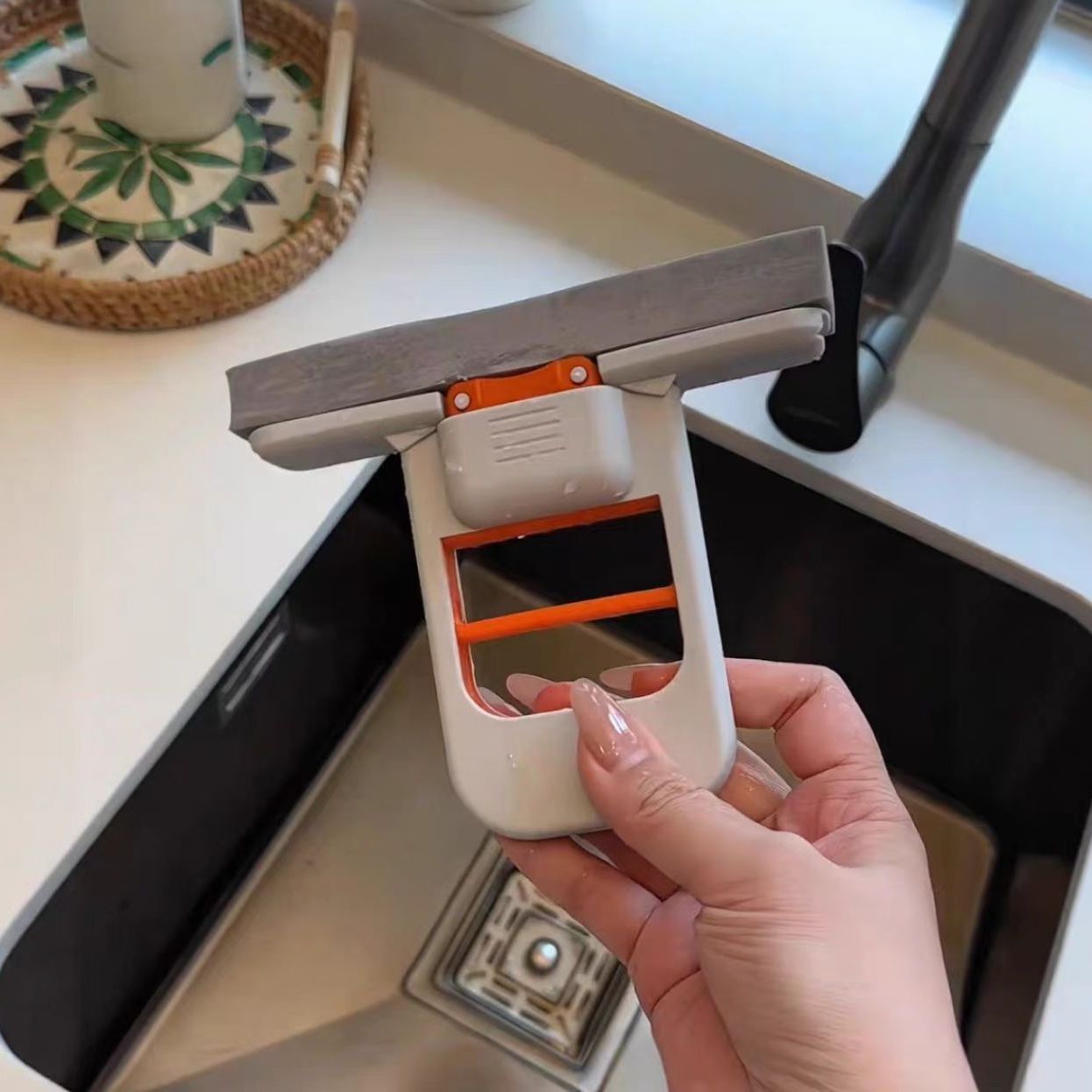 스탠다드엔 미니 클리너 밀대걸레 물기제거 스펀지 스퀴지 원터치 청소 행주 이미지 4