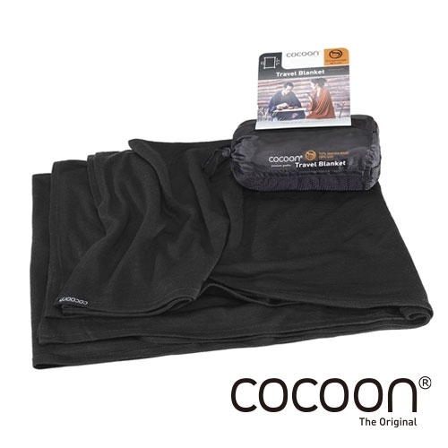 코쿤 메리노울/실크 담요 블랙 (MWSB99)